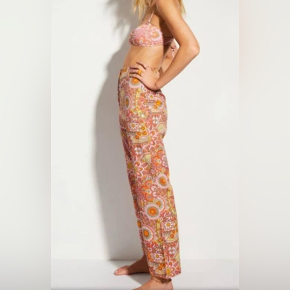 Billabong Smiley “so trippy” linen blend pants 30
